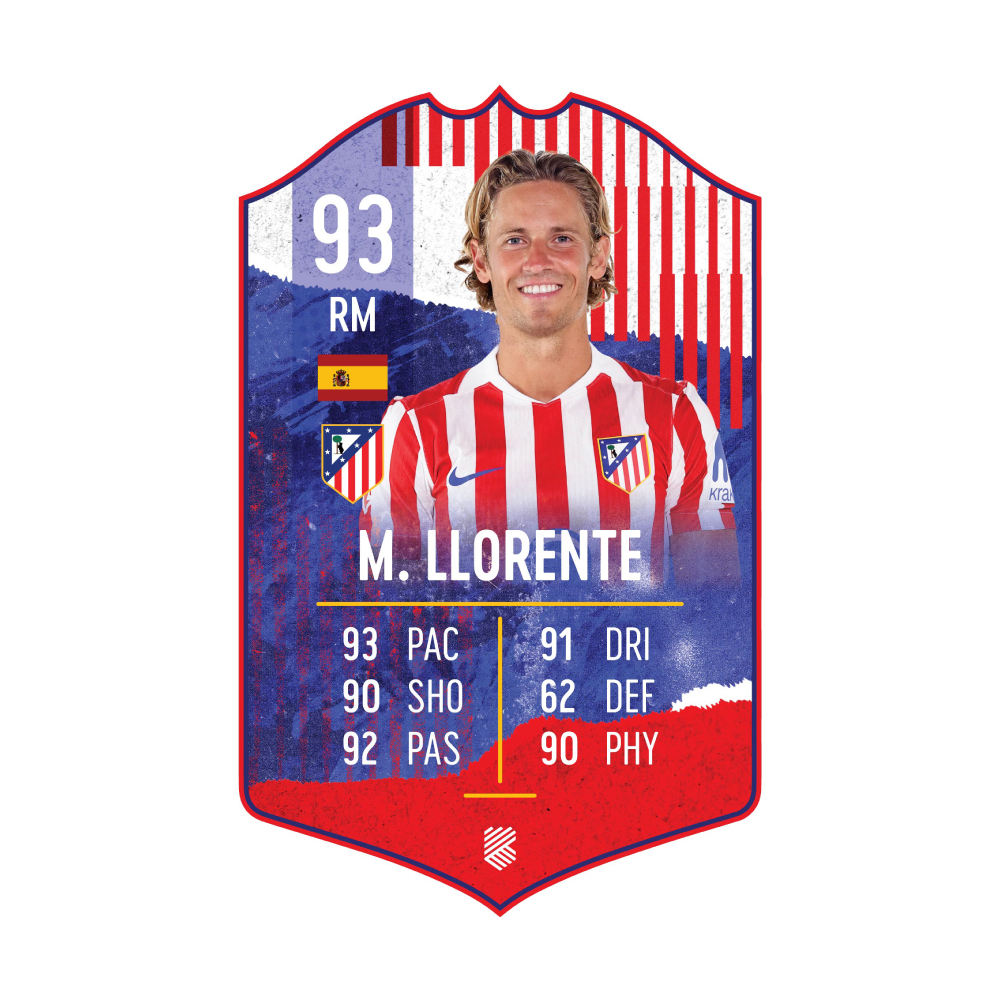 Llorente Collectible Card 25/26 image number null